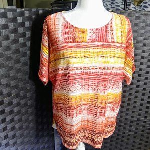 SOUTHWEST PATTERN BLOUSE/TOP*WOMEN PXL*NY COLLECTION